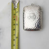 Estate Collection - Sterling Match Locket Top Loop Hammered Design