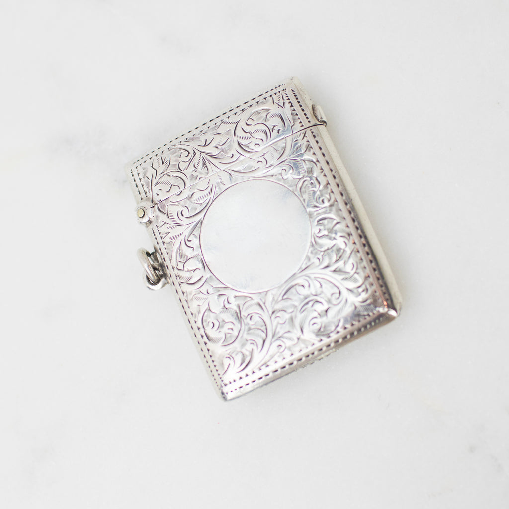 Estate Collection - Sterling Match Locket Side Loop w/Plain Circle
