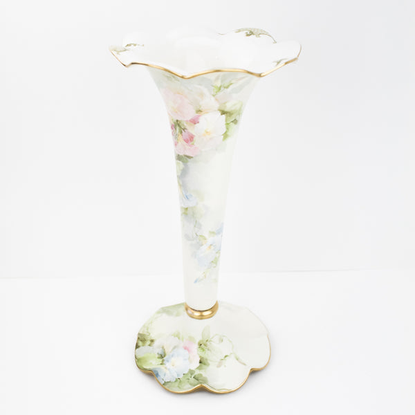 Estate Collection Vintage American Belleek Trumpet Vase