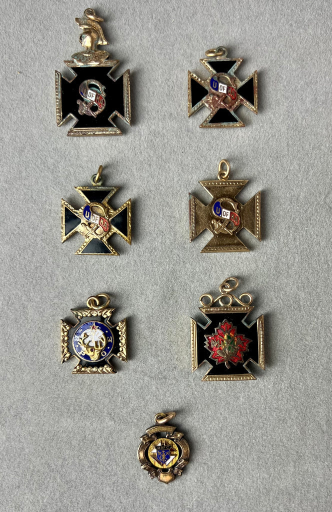Estate Collection - Vintage Fraternal Maltese Cross Medals