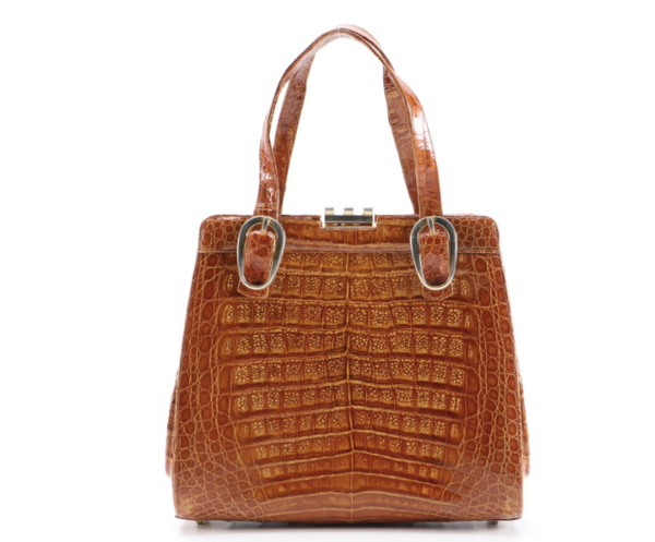 Estate Collection Caiman Alligator Handbag