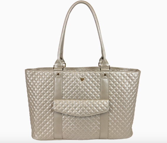 Travel Bag -  VIP Travel Tote - Pearl Quilted