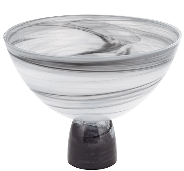 Bowl - Milky Way Footed Alabaster Glass Centerpiece Bowl