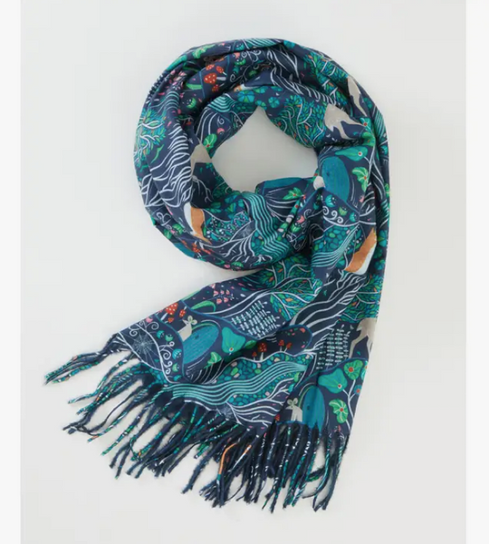 Scarf - The Enchanted Tree Thick Scarf - Navy