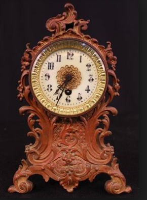 Estate Collection Clock - Early French Metal Clock