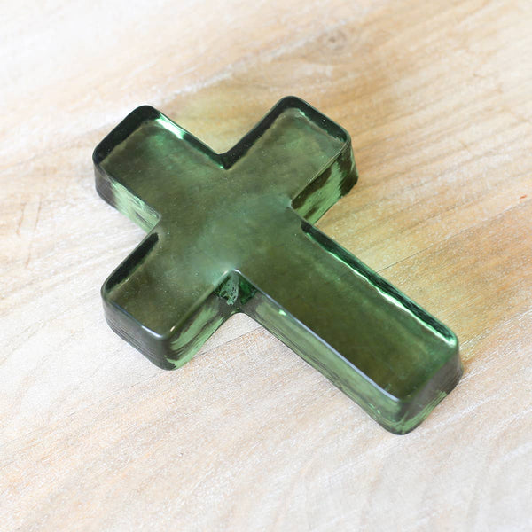 Green Glass Cross