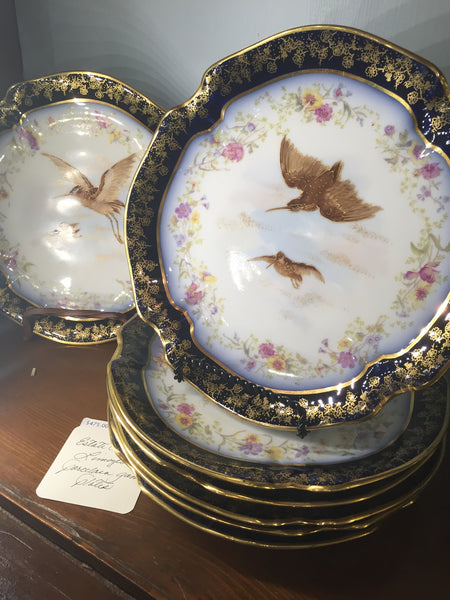 Estate Collection China - Plates Porcelain Game by Limoges