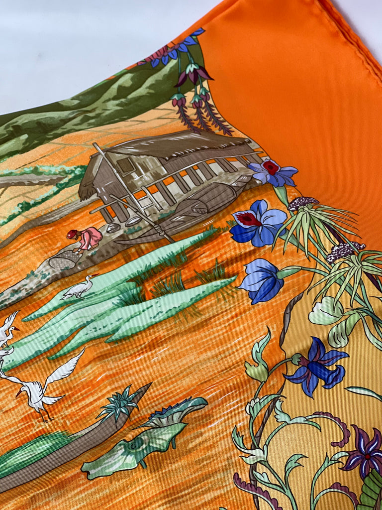 Estate Collection - Hermes Contemporary Silk Twill Scarf