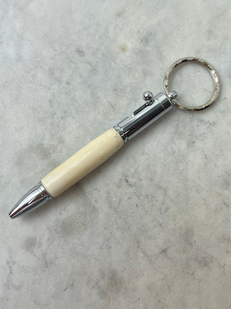 Uncle Tony's - Keychain w/Bolt Action Antler Handle Pen