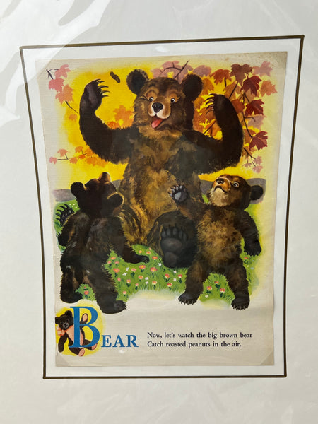 Vintage Bear Print 1949