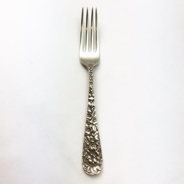 Estate Collection Sterling - Fork 7" Repousse by Kirk Steiff