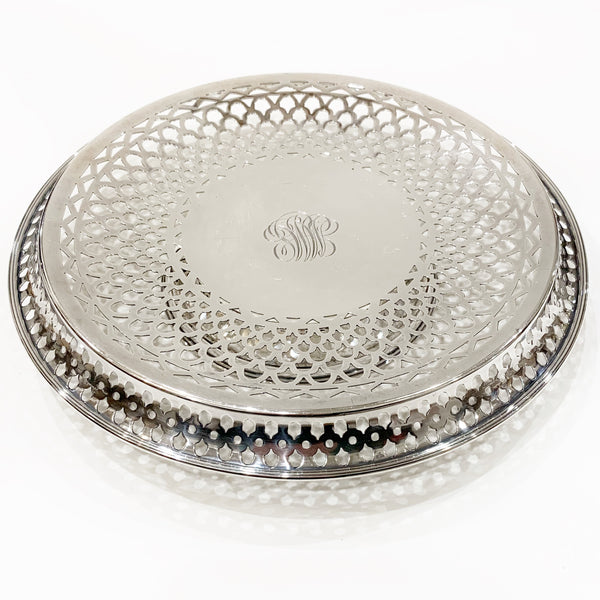 Estate Collection Sterling Pierced Dessert Plate