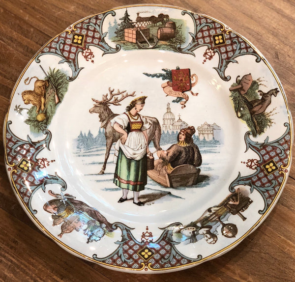 Estate Collection China - Plate Russia - U et Cie Sarreguemines "Nations"