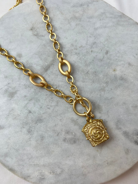 Necklace - Toggle w/French Locket Necklace