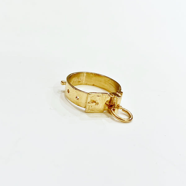 Estate Collection Charm - 14K Yellow Dog Collar