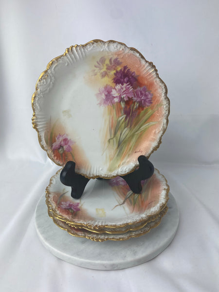 Estate Collection Limoges China Dessert Plates - Set of 4