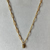 Vignette Necklace - Gold Paperclip Chain - Various Lengths