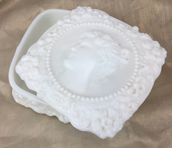 Estate Collection Milk Glass - Vintage Jenny Lind Milk
