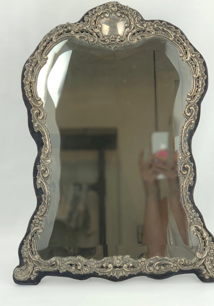 Estate Collection Sterling -Mirror Antique Vanity or Boudoir Mirror