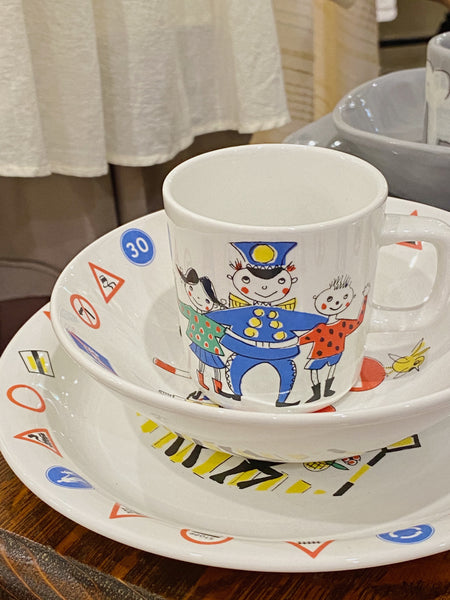Estate Collection - Vintage Baby 3 Piece Dinnerware Set - "Norway"