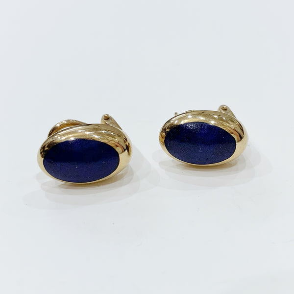 Estate Collection Earrings - 9k Gold Lapis Lazuli