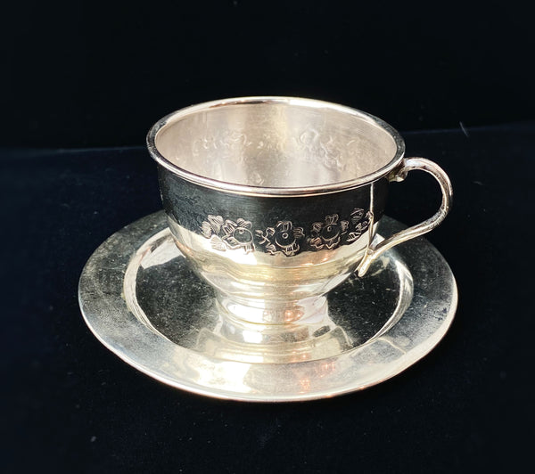 Estate Collection Sterling Cup w/925 Plate