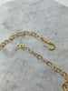 Vignette Necklace - Gold Flat Cable Chain - Various Lengths