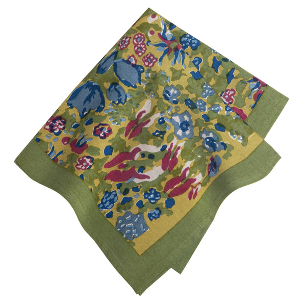 Napkins - Jardin Blue & Vert - Set of 6
