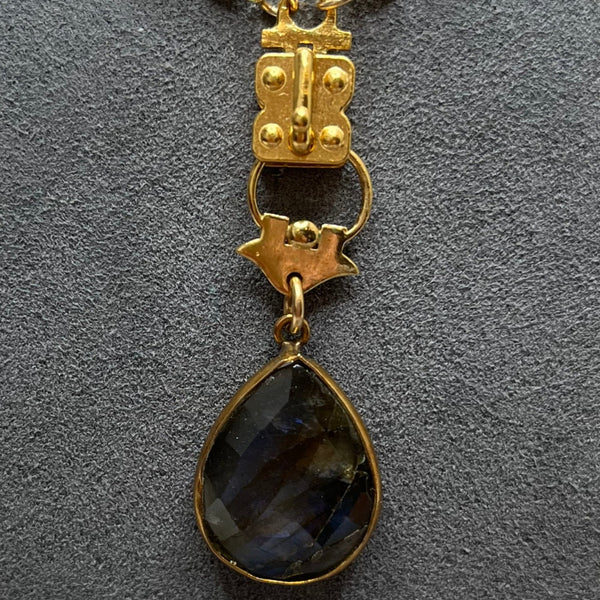 Vignette - Clifford Labradorite & Gold Drop