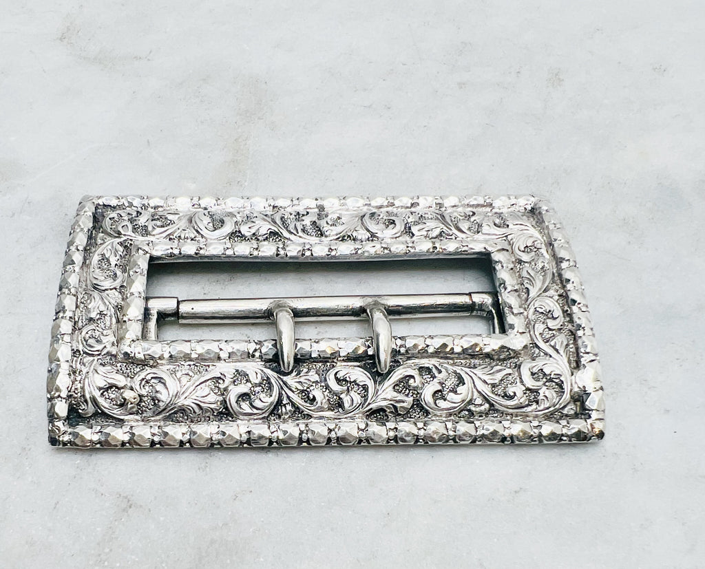 Estate Collection - Silver Ornate Victorian Buckle