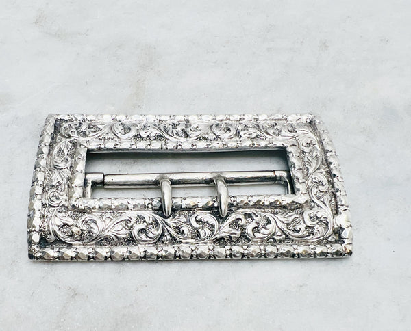 Estate Collection - Silver Ornate Victorian Buckle