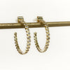Earrings - 14K Gold Plated CZ Hoop