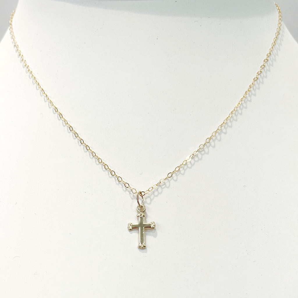 Necklace - Children's 14K Gold Filled Necklace w/Small Cross