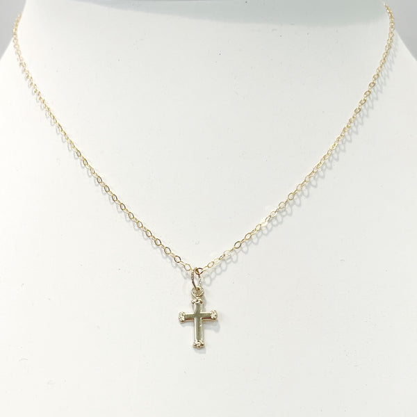 Necklace - Children's 14K Gold Filled Necklace w/Small Cross