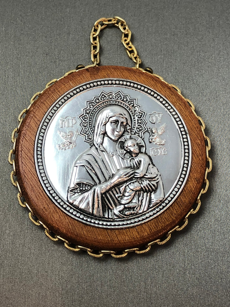Estate Collection - Wood and Metal Religious Icon