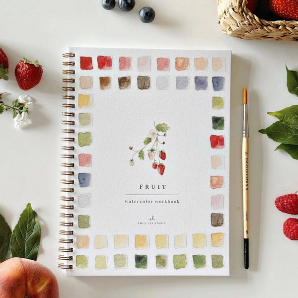 Watercolor - Fruit Watercolor Workbook