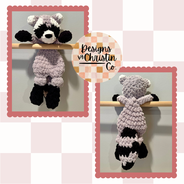 Lovey - Raccoon Crochet Lovey