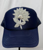Revelry Bloom Mardi Gras Trucker Hats - Navy