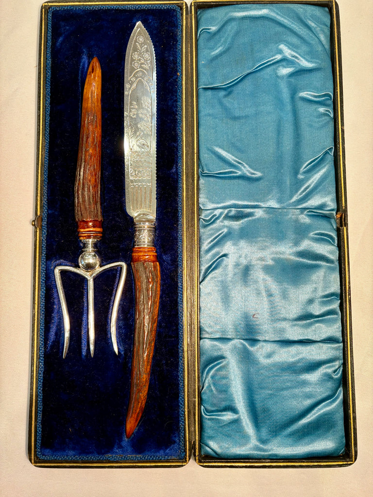 EState Collection - Antique Horn Carving Set