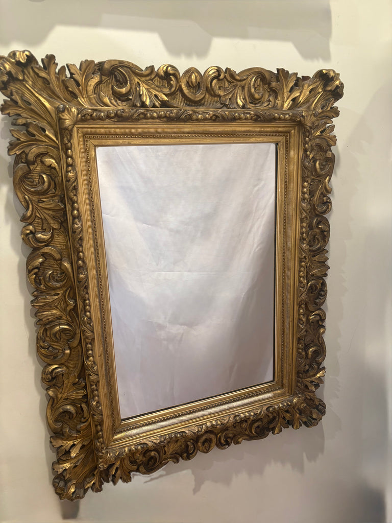 Estate Collection 19th Century Carved & Gilt Wood Mirror