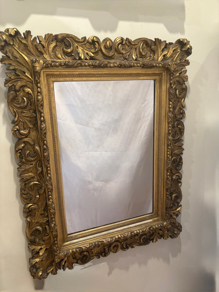 Estate Collection 19th Century Carved & Gilt Wood Mirror