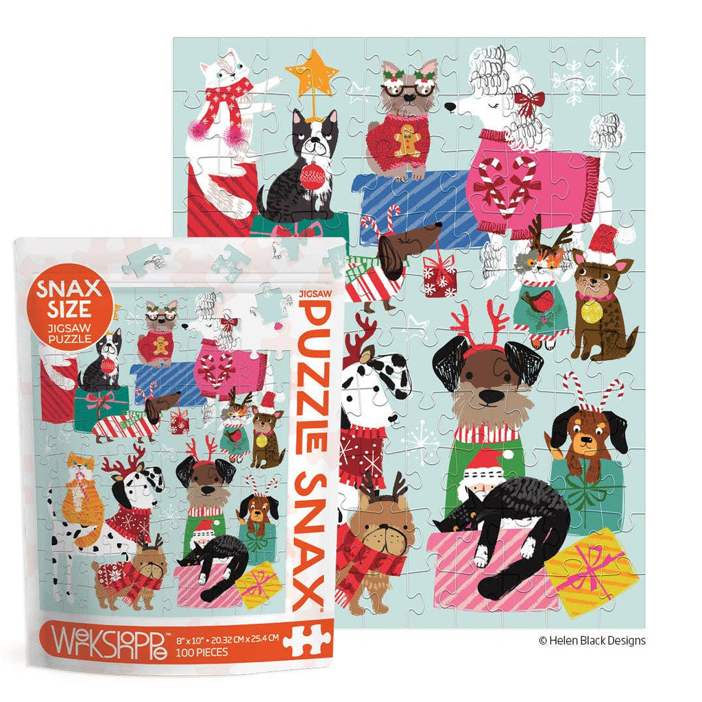 Puzzle - Holiday Gift Exchange 100 Piece Puzzle Snax