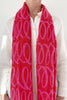 Scarf -  Linen Scarf: Loopy Blue & Blue