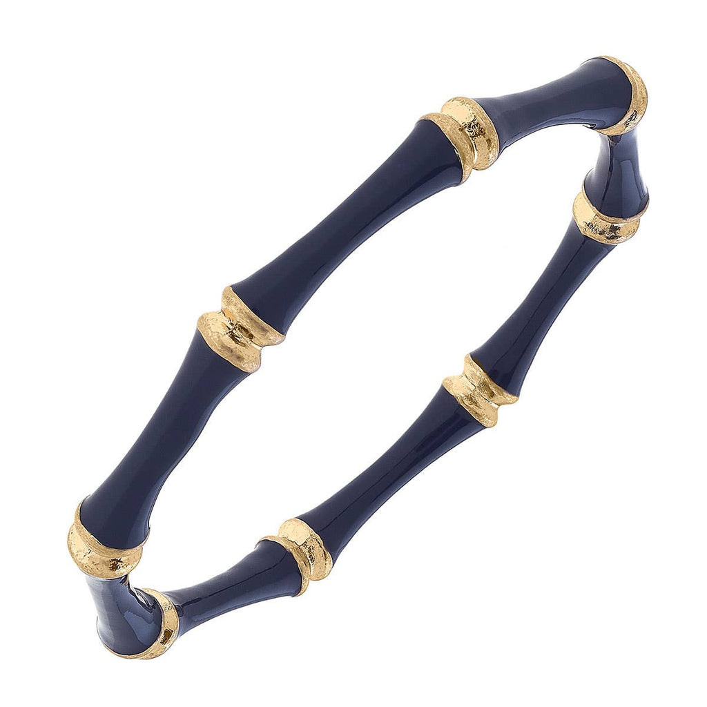 Bracelet - Celeste Enamel Bamboo Bangle