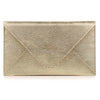 Clutch - Leather Envelope Clutch in Brown