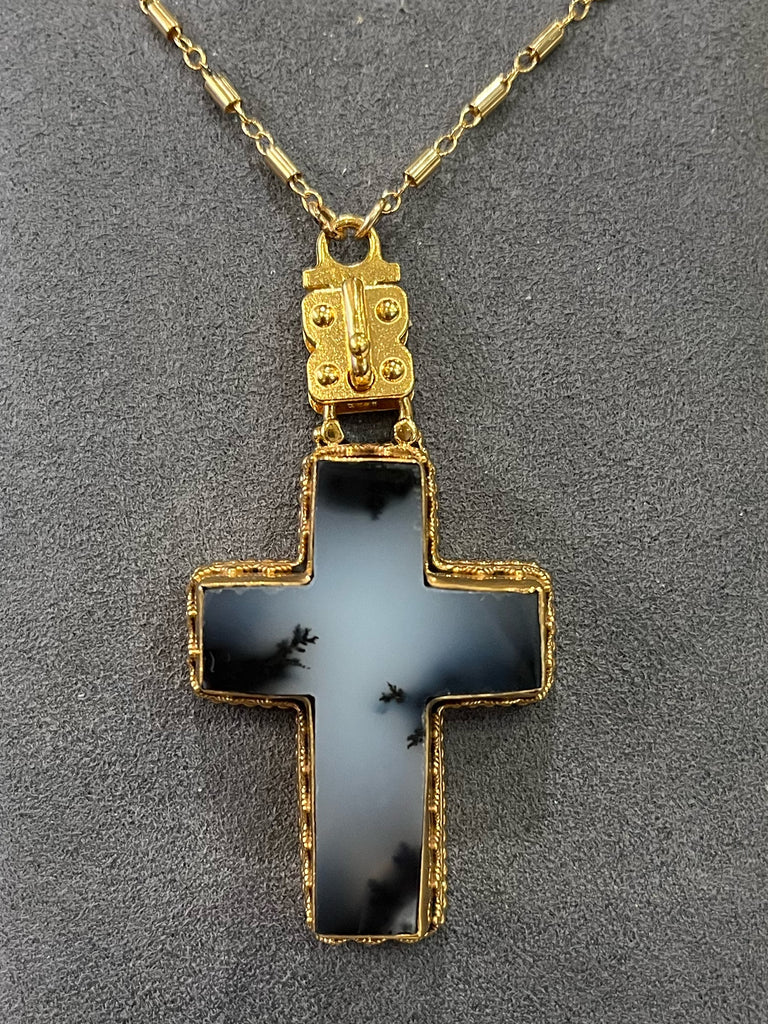 Vignette - Dendrite Agate Cross