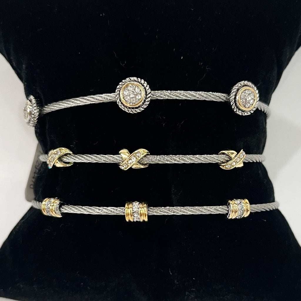 Bracelet - Wire Cable Bracelets - Three Styles