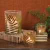 Enameled Fern Hurricane - Lrg - Fern