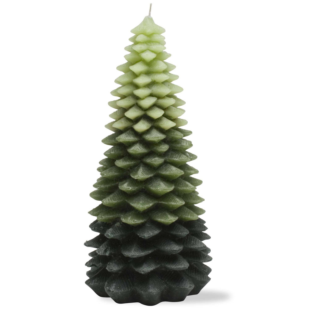 Candle - Green X-Large Chunky Leaf Tree Candle