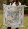Scarf - Neutral Lily Pad Doe - Double-Sided Silk Scarf